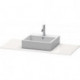 Console Duravit XSQUAREavec découpe 16x800x550mm blanc brillant