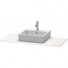 Console Duravit XSQUAREavec découpe 16x800x550mm blanc brillant