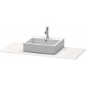 Console Duravit XSQUAREavec découpe 16x800x550mm blanc semi-brillant