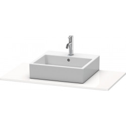 Console Duravit XSQUAREavec découpe 16x1000x550mm blanc brillant lack