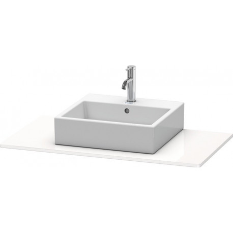Console Duravit XSQUAREavec découpe 16x1000x550mm blanc brillant lack