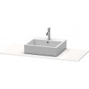 Console Duravit XSQUAREavec découpe 16x1200x550mm blanc brillant