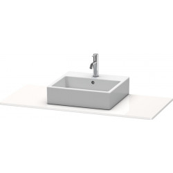 Console Duravit XSQUAREavec découpe 16x1200x550mm blanc semi-brillant