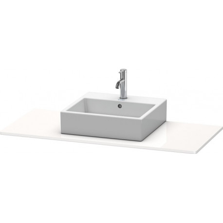 Console Duravit XSQUAREavec découpe 16x1200x550mm blanc semi-brillant