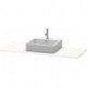 Console Duravit XSQUARE 16x1400x550mmavec découpe gauche blanc brillant