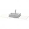 Console Duravit XSQUARE 16x1400x550mmavec découpe gauche blanc sdm