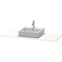 Console Duravit XSQUARE 16x1400x550mmavec découpe droite blanc mat