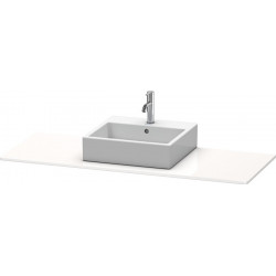 Console Duravit XSQUARE 16x1400x550mmavec découpe milieu blanc mat