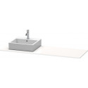 Console Duravit XSQUARE 16x1600x550mmavec découpe droite blanc mat