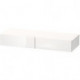 Etagère tiroirDURASTYLE 440x1200x150mm noyer foncé/blanc mat