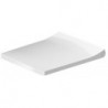 Siège de toilette Viu Compact.blanc.charniere en acier inoxydable.avec douceur