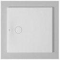 Bac à douche DU Tempano. carré 800x800mm. Blanc. Antidérapant