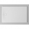 Bac à douche DU Tempano. rectangle 1400x900mm. Blanc. Antidérapant
