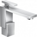 mitigeur lavabo 130, coupe diamant, bonde push-open chroméé
