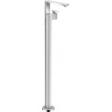 mitigeur de lavabo encastré au sol, coupe diamant, bonde push-open chroméé