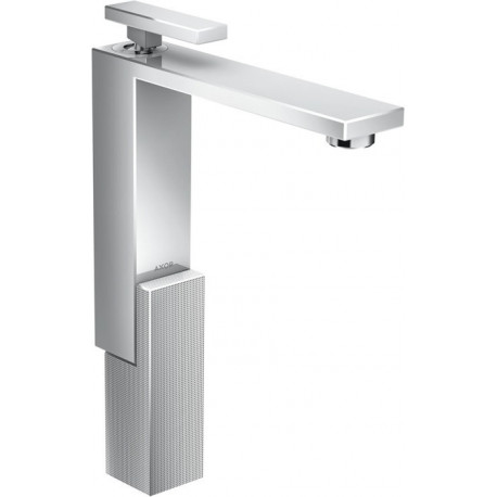 mitigeur lavabo 280, coupe diamant, bonde push-open chroméé