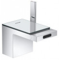 mitigeur bidet, bonde push-open chromée/miroir
