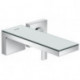 mitigeur lavabo encastré, bonde à écoulement libre chromée/miroir