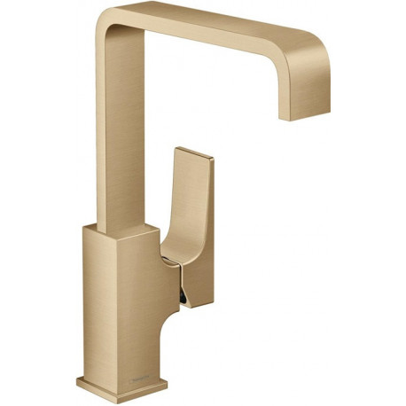 mitigeur de lavabo 230 poignée manette, bonde Push-Open bronze brossé