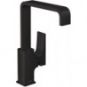 mitigeur de lavabo 230 poignée manette, bonde Push-Open noir mat