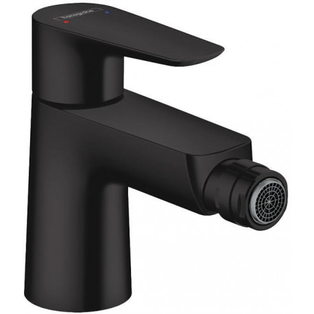 mitigeur bidet,avec tirette et vidage noir mat