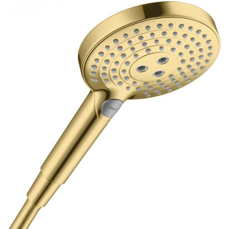 Douchette Raindance Select S 120 3jet EcoSmart aspect doré poli