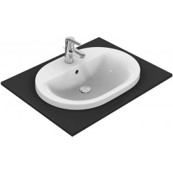 Lavabo à encastrer CONNECT oval 620mm blanc
