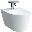 Bidet mural KARTELL, version 1 trou pour robinet, blanc LAUFEN