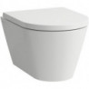 WC suspendu KARTELL COMPACT sans bride, vasque blanc LCC LAUFEN