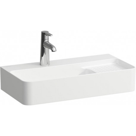 Lavabo VAL COMPACT 600 x 315 mm, 1 trou pour robinetterie, avec trop-plein blanc LAUFEN