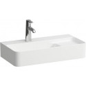 Lavabo VAL COMPACT 600 x 315 mm, 1 trou pour robinetterie, avec trop-plein blanc mat LAUFEN