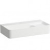 Lavabo VAL COMPACT 600 x 315 mm, sans trou pour robinetterie, avec trop-plein blanc mat LAUFEN