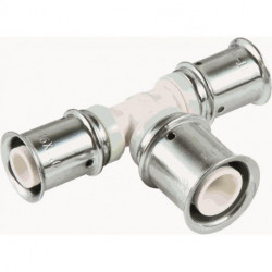 Pièce en T de presse réduite, en PPSU 32 x 25 x 32 mm MULTITUBO