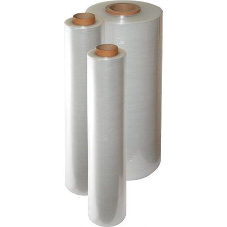 Film plastique extensible transparent, Larg. : du rouleau : 300 m