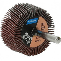Disque à lamelle sur tige R207Plus 40x20x6 P80 (Par 10)
