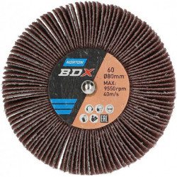 Disque à lamelle sur tige R207Plus 80x50x6 P60 (Par 10)