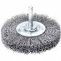 Brosse ronde sur tige fil d'acier 40x02mm 