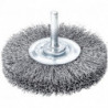 Brosse ronde sur tige fil d'acier 40x02mm 