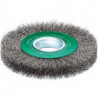 Brosse ronde inox 200x24/27mm ondulé 0,3mm 