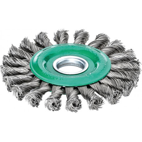 Brosse ronde inox 125x14mm 0,5mm 