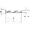 Vis béton HECO-MMSplus-F 12x 90/ 15 T-50 zn-bl (Par 25)