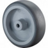 Roue caoutchouc 75mm A80.078 centre roue bleugris plastique GL