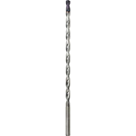 Foret pour perçage profond 25 x D, Ø m7/h7 : 10,0 mm, Long. totale 321 mm, Long. hélice 277 mm, Ø queue h6 : 10 mm