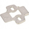 Adaptateur d'angle pour plaques de montage en croixt.9072535 zingué