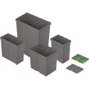 Poubelle 9279391 11l plastique anthracite