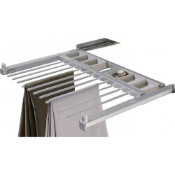Support pantalon dressing 600-700mm argent