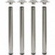 Set Pied de table Ø60x710mm inox