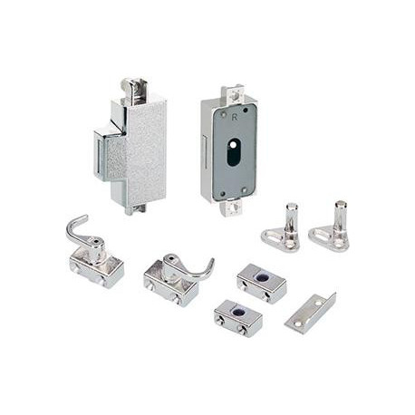 Serrure espagnolette.72213D15 Métal nickelé