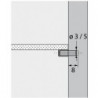 Support tablette en verre 79710 avec axe Ø3mmvz