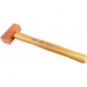 Marteau en cuivre 1000g avec manche en hickory Haso